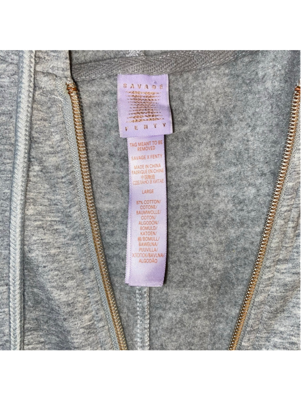 Women's Savage X Fenty Onesie Grey Jumpsuit Size L - Picture 6 of 7